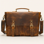 Vintage Leather Briefcase for Men