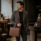 Leather Messenger Bag