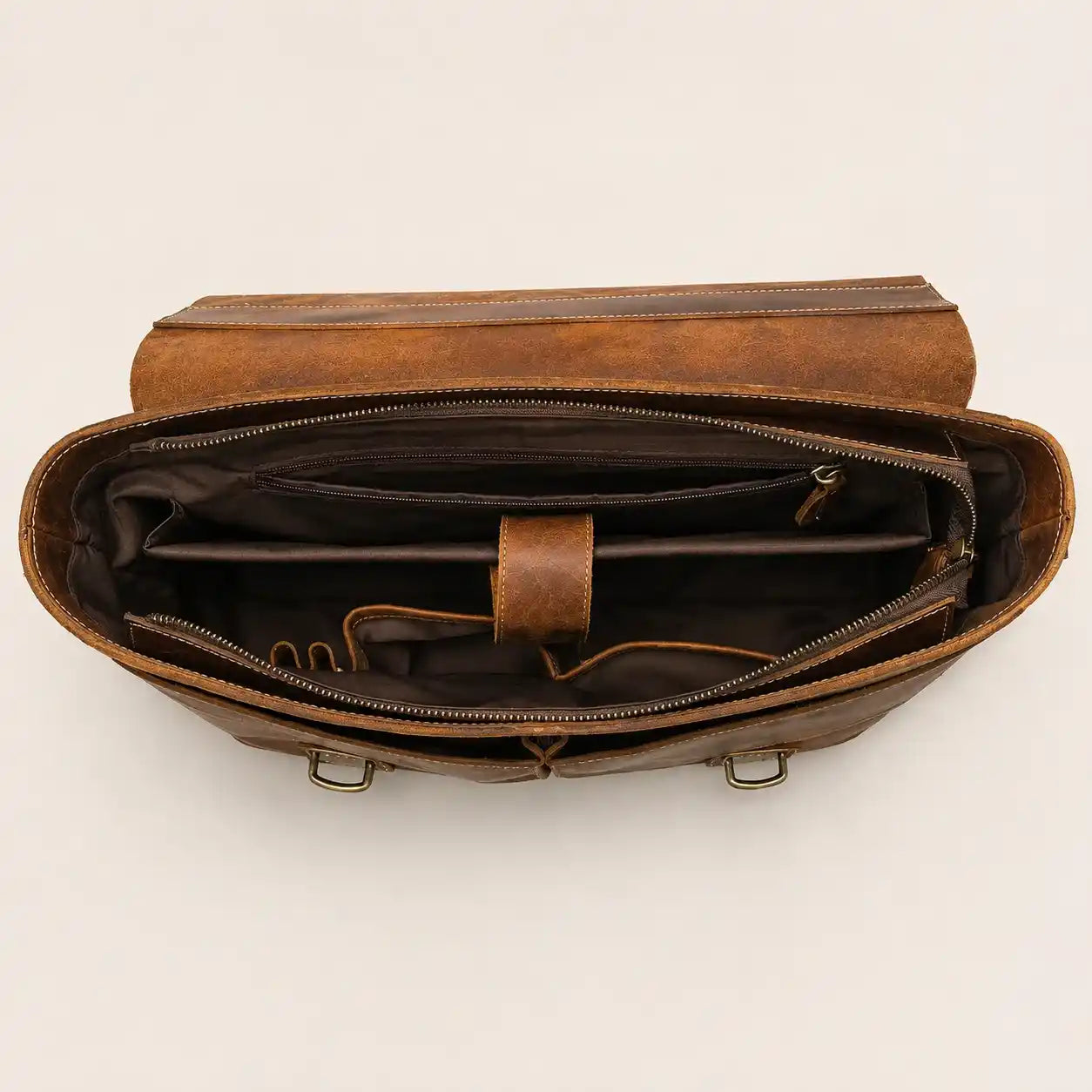 Vintage Leather Briefcase for Men