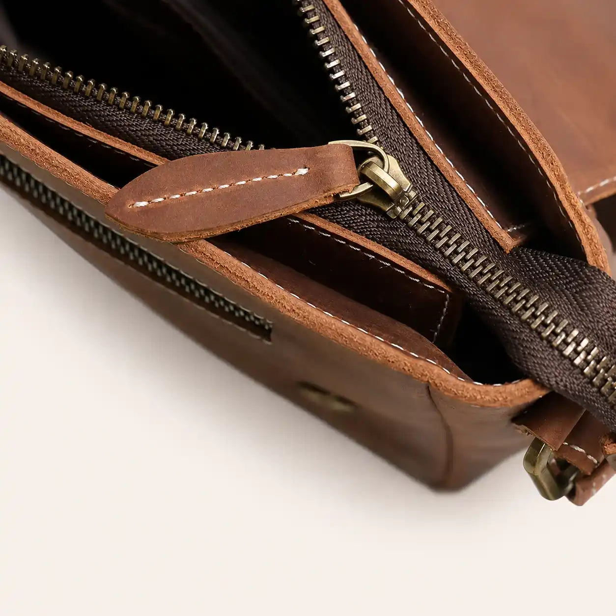 Leather Messenger Bag